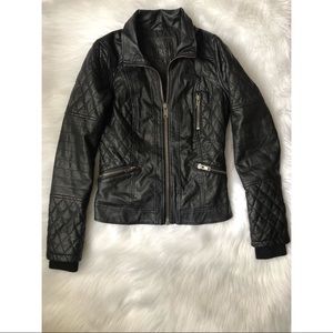 Faux leather jacket